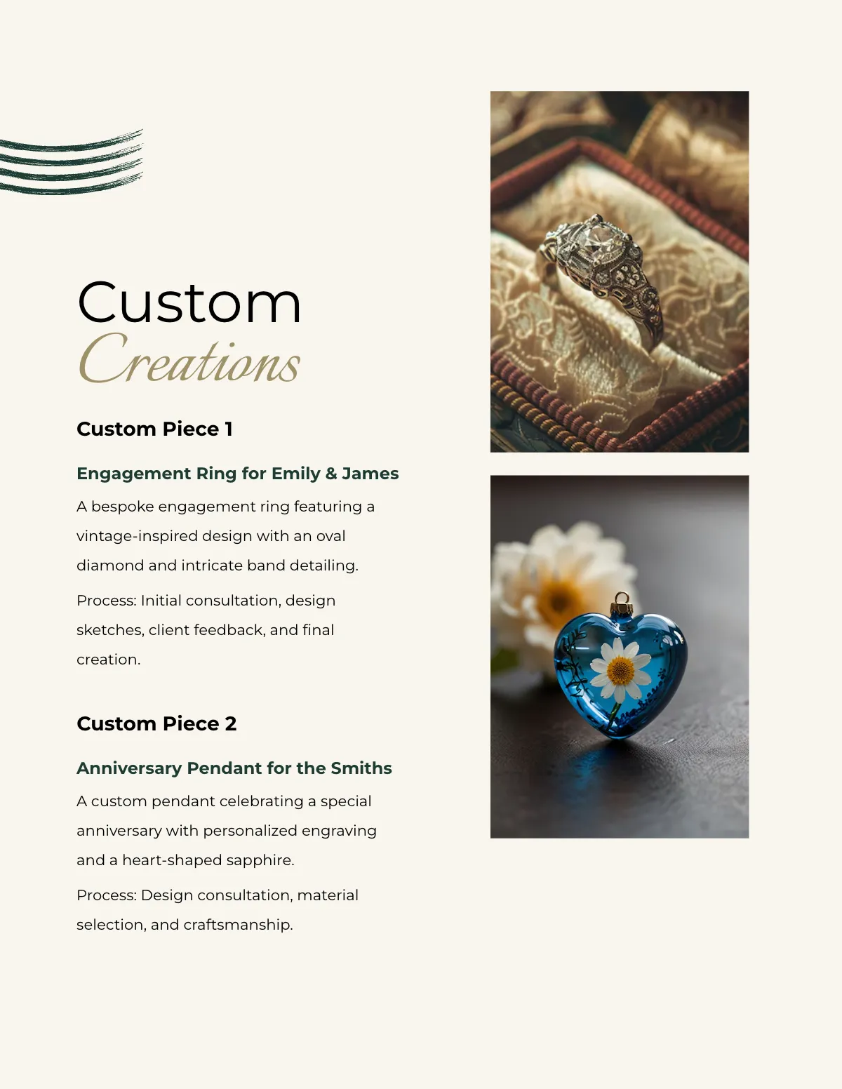 Free Jewelry Portfolio Template to Edit Online