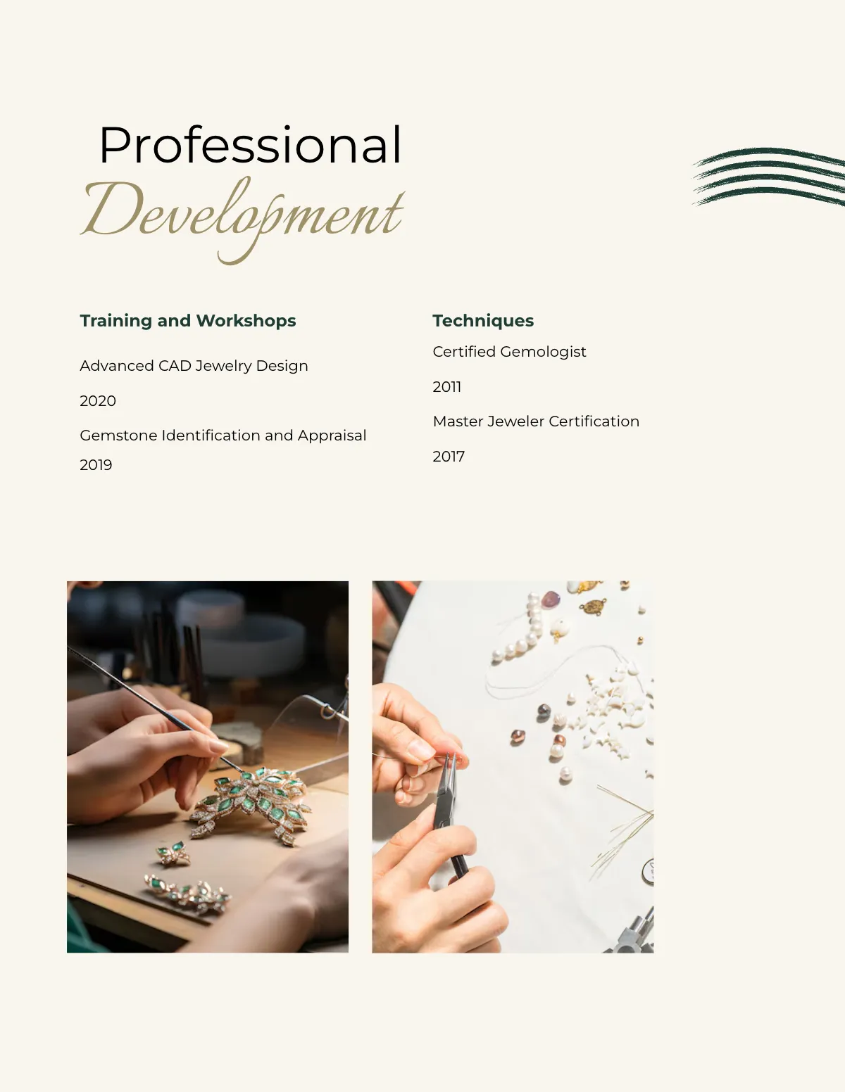 Free Jewelry Portfolio Template to Edit Online