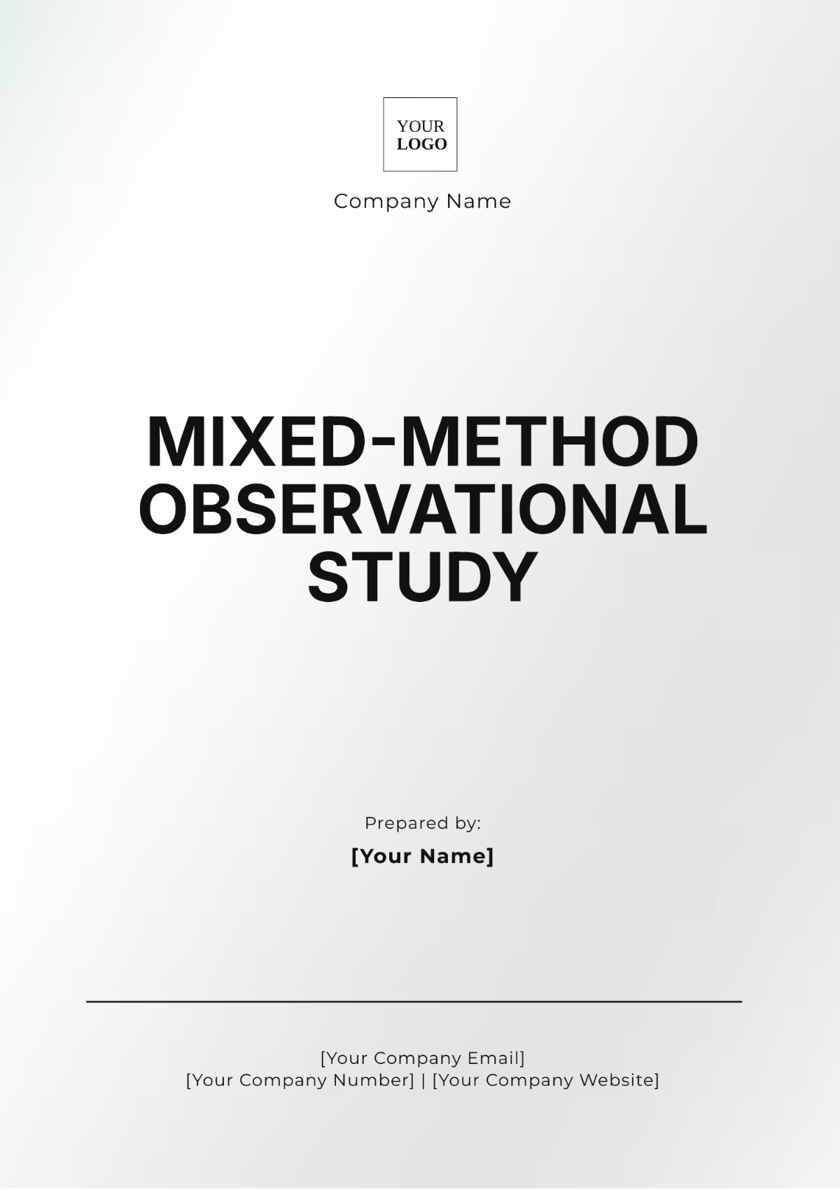 Mixed-Methods Observational Study Template - Edit Online & Download