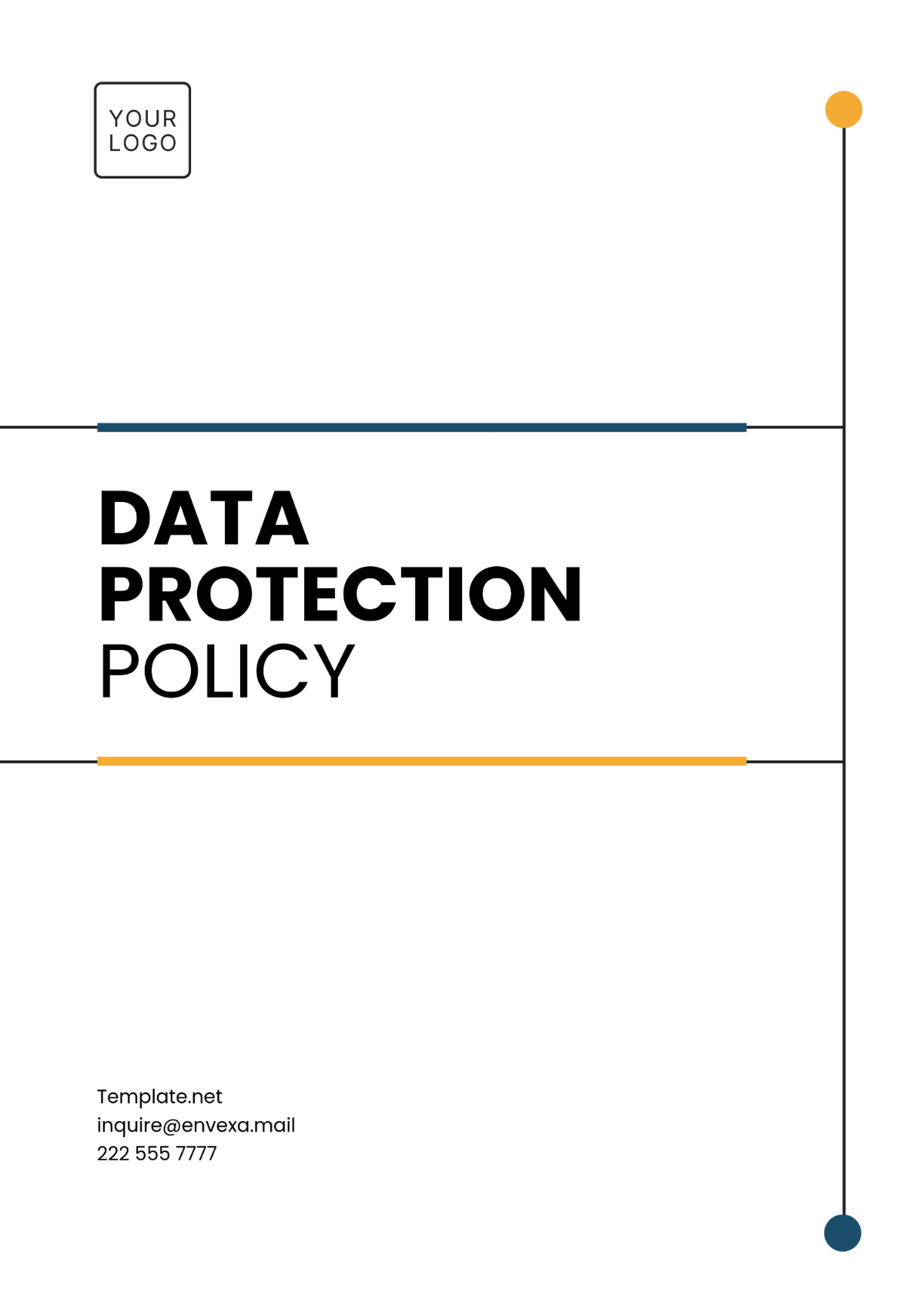 Data Protection Policy Template - Edit Online & Download