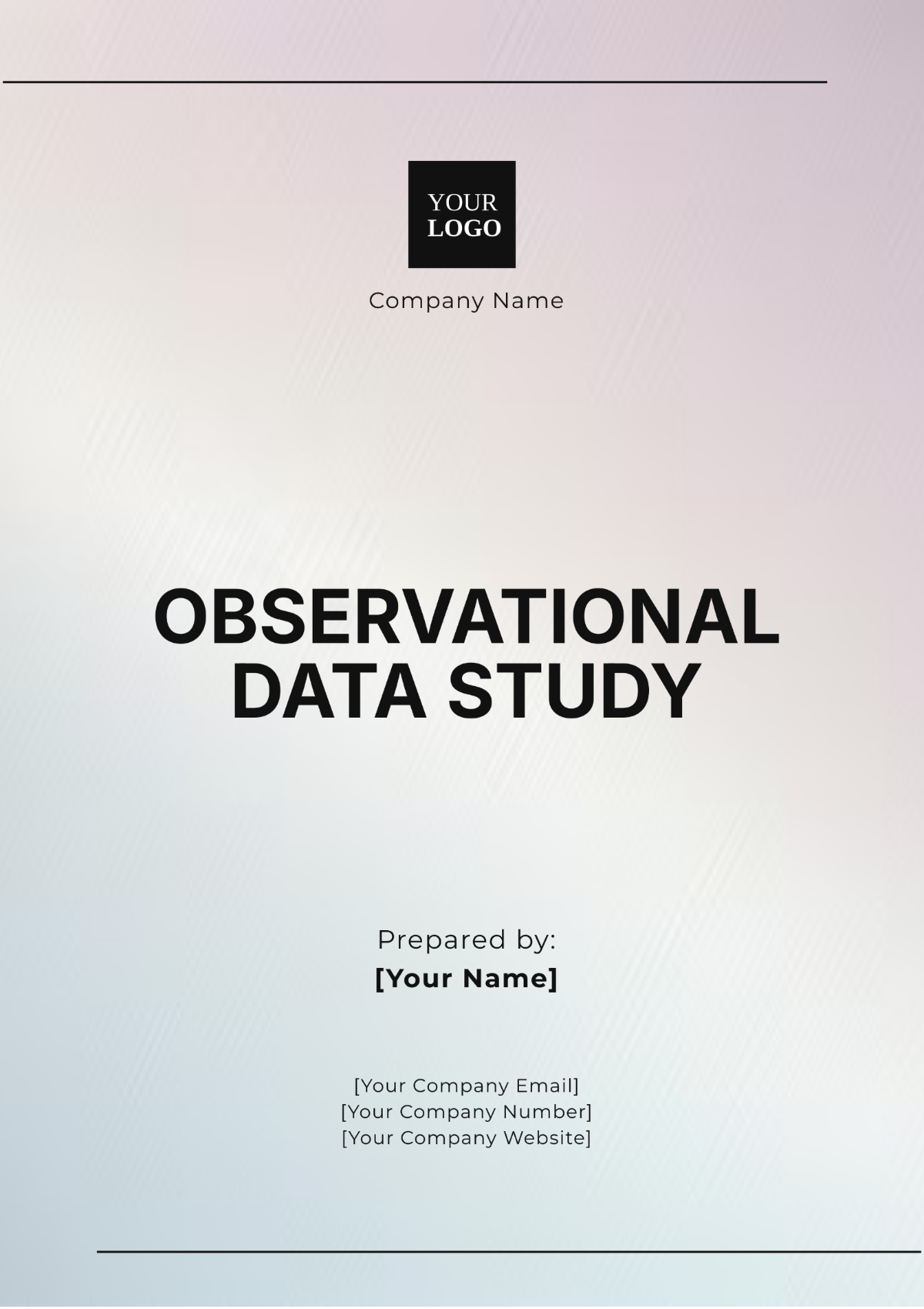 Observational Data Study Template - Edit Online & Download