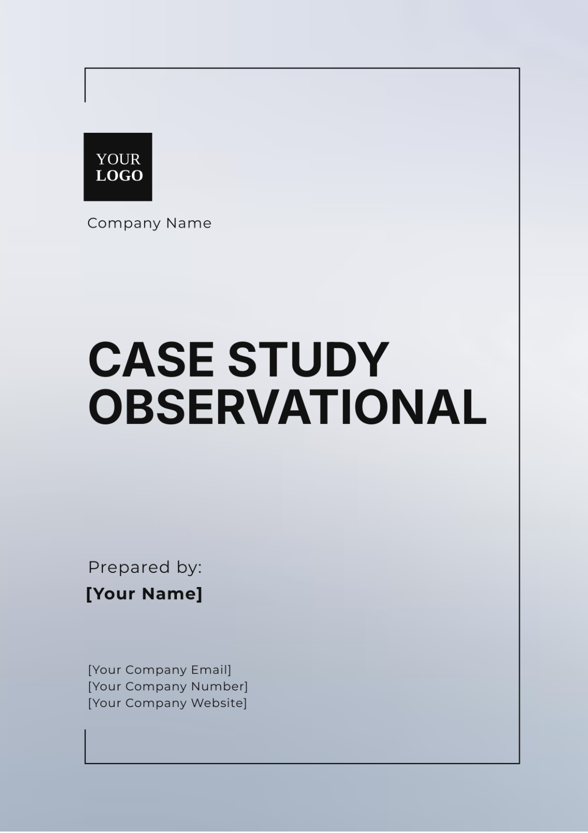 Case Study Observational Template - Edit Online & Download