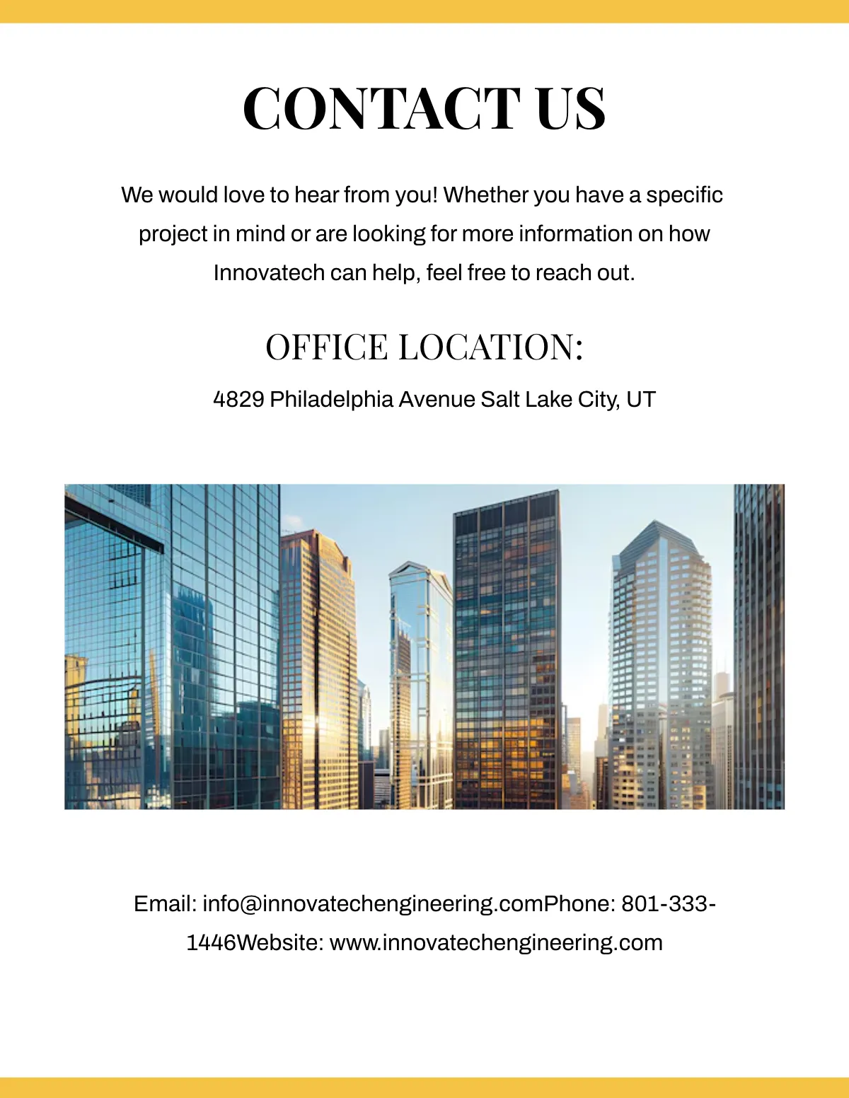 Free Engineering Portfolio Template to Edit Online