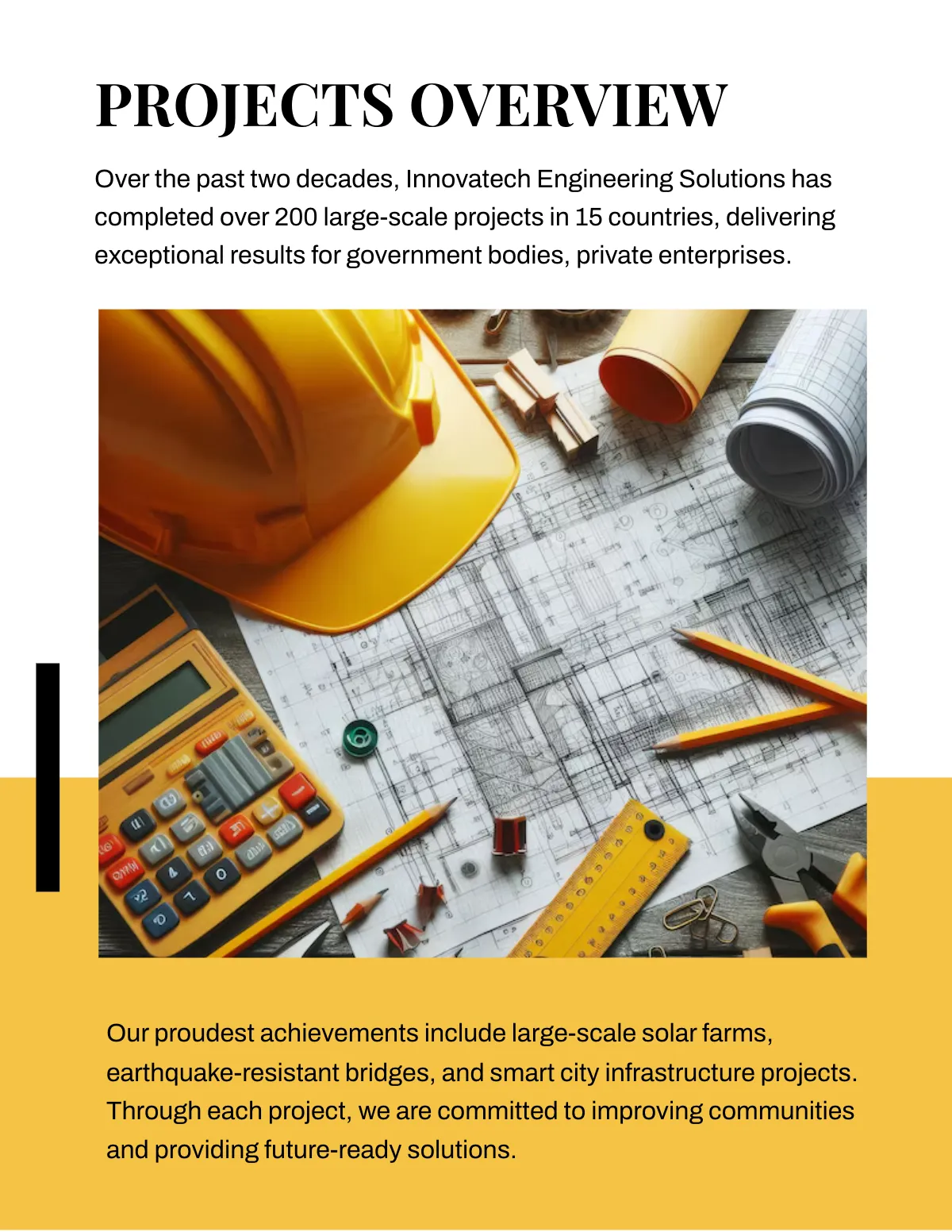 Free Engineering Portfolio Template to Edit Online