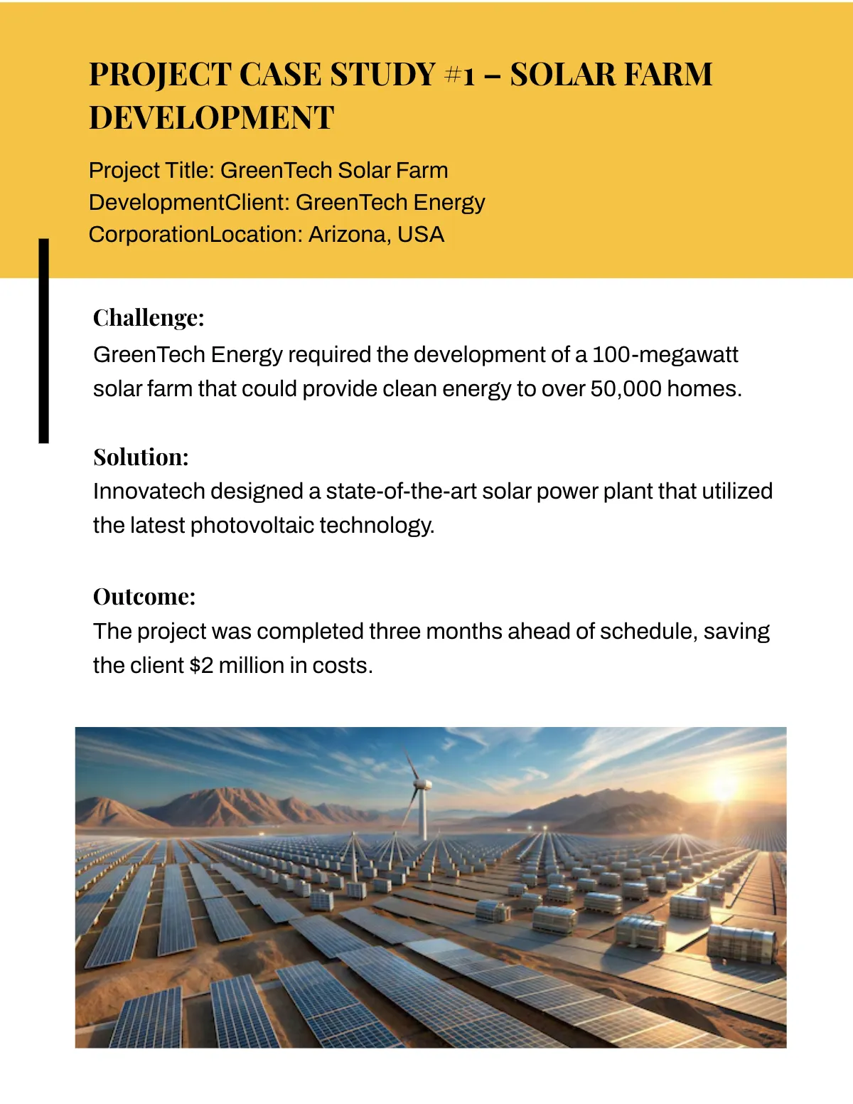 Free Engineering Portfolio Template to Edit Online