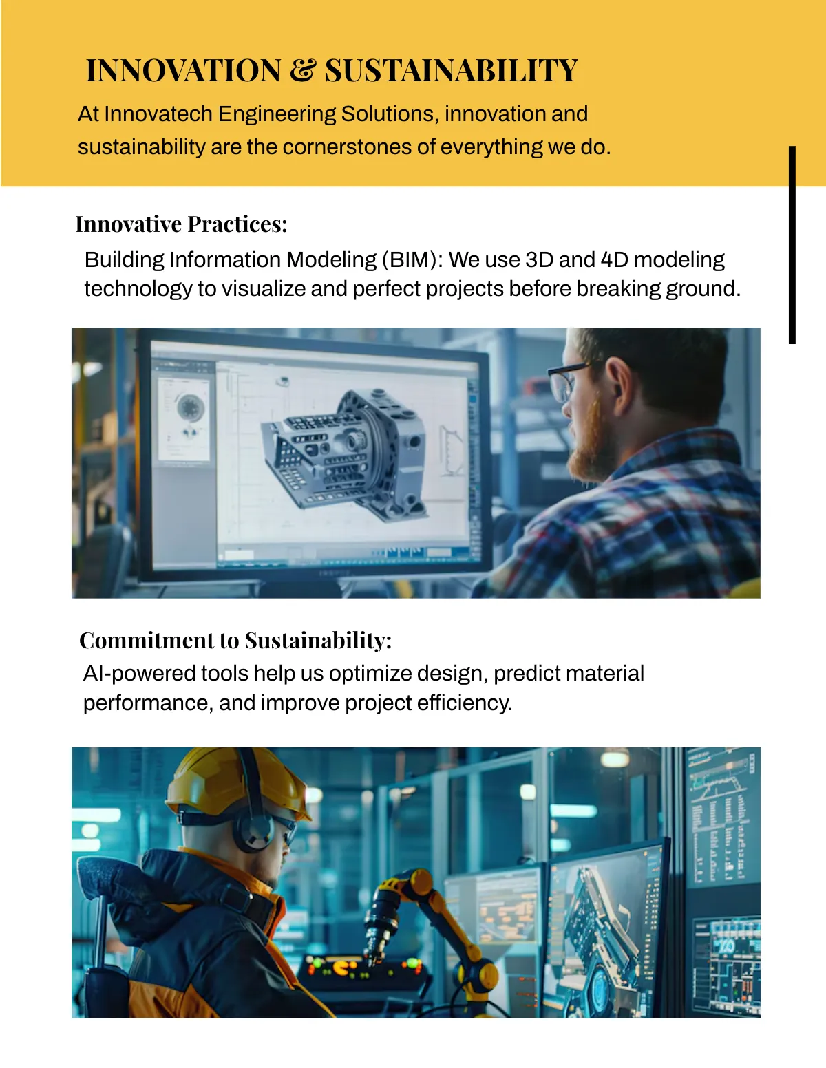 Free Engineering Portfolio Template to Edit Online