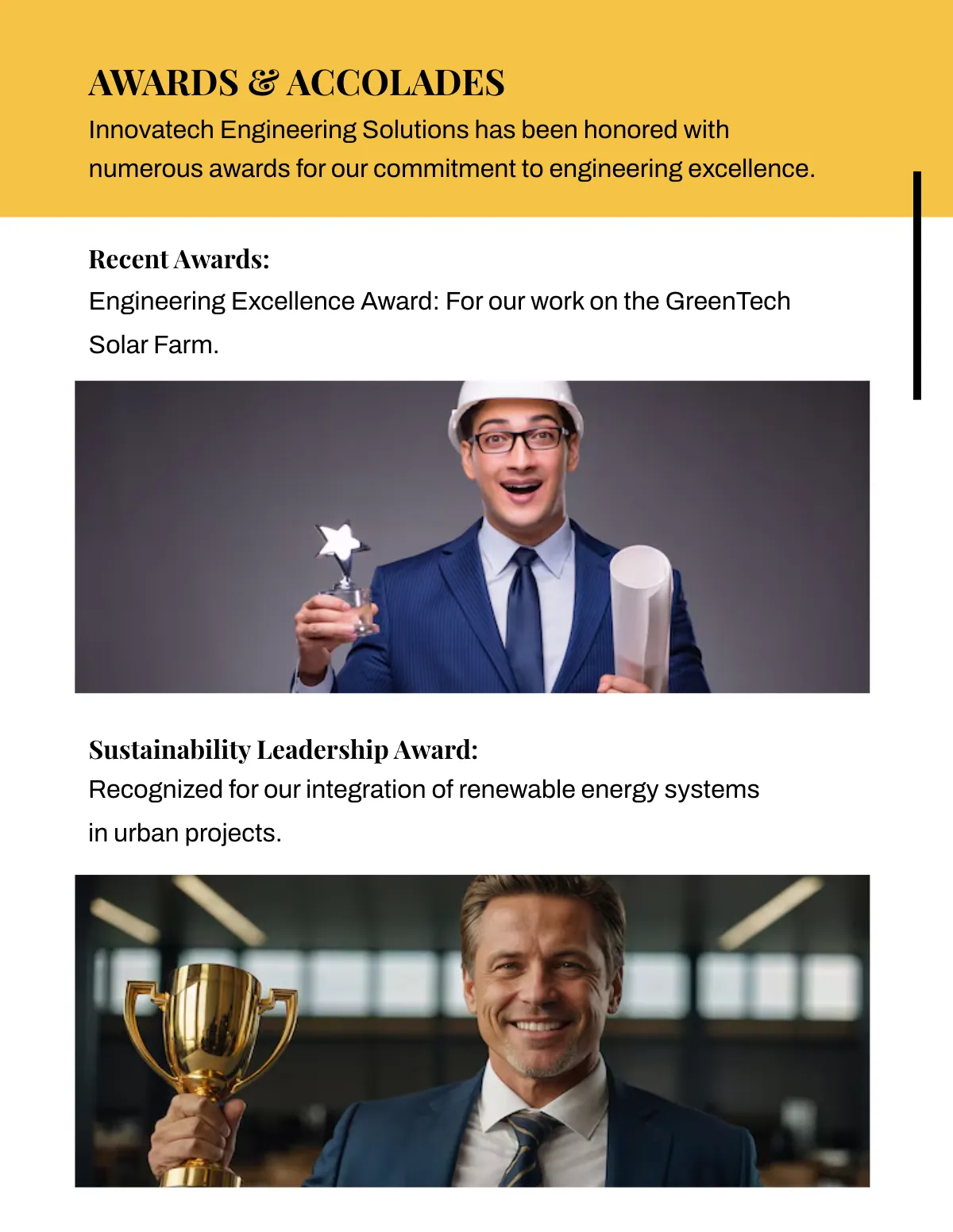 Free Engineering Portfolio Template to Edit Online