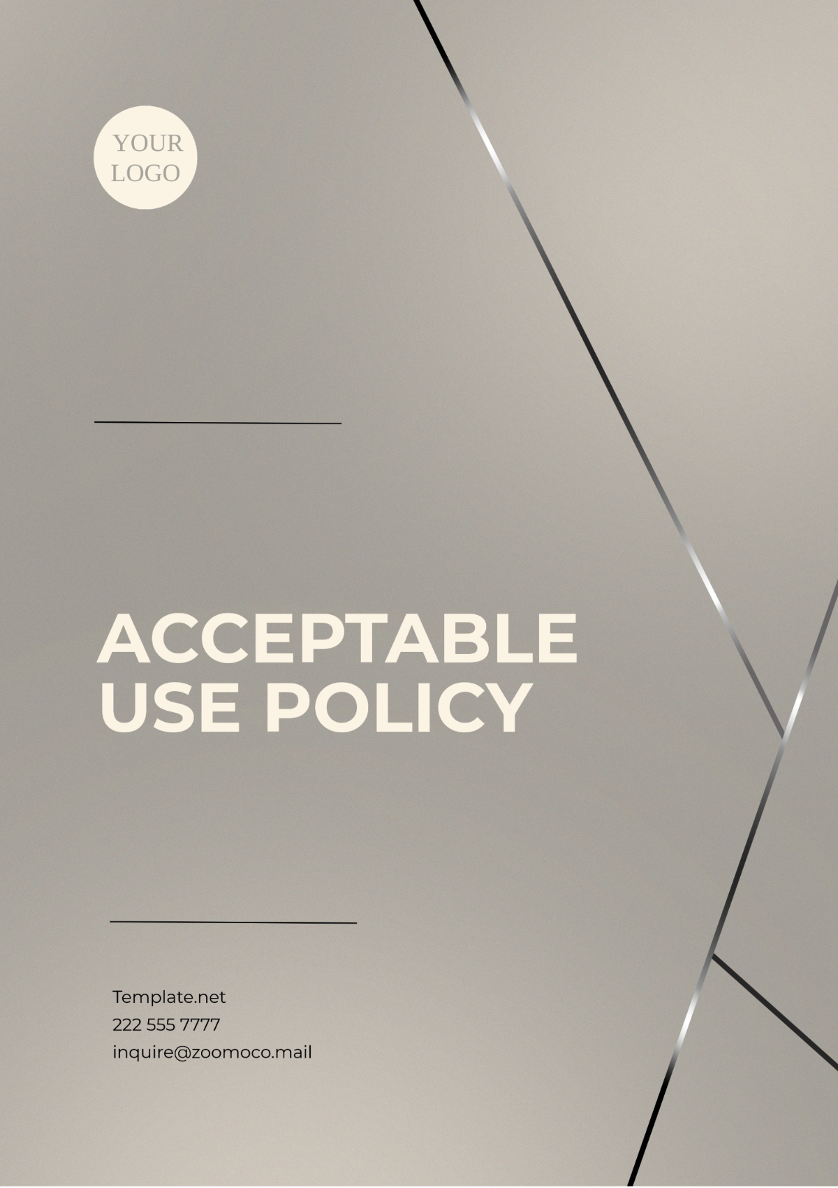 Acceptable Use Policy Template - Edit Online & Download