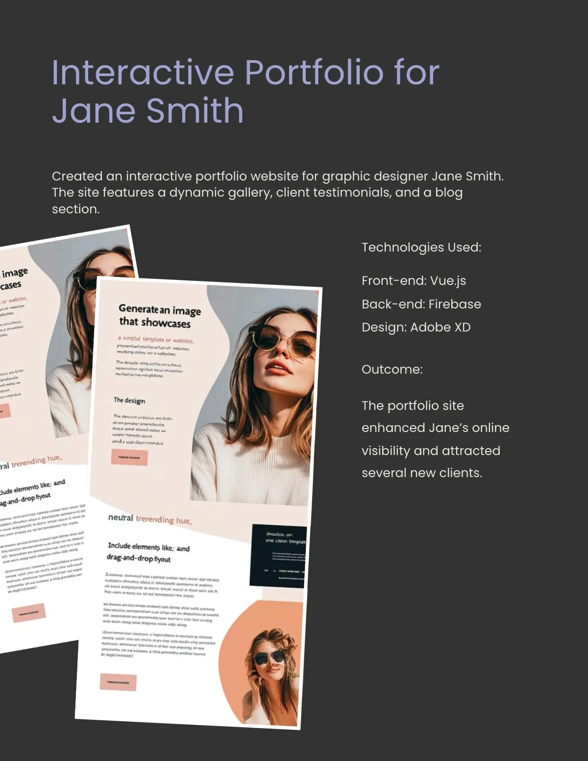 Free Web Developer Portfolio Template to Edit Online