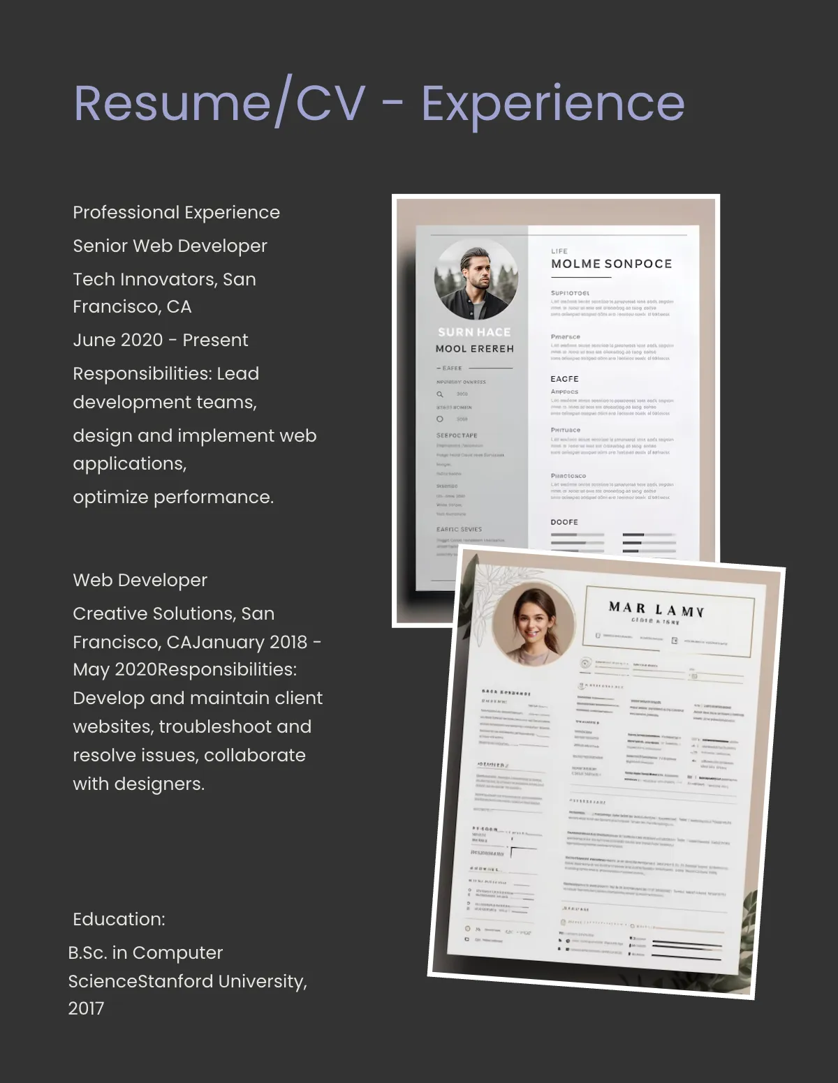 Free Web Developer Portfolio Template to Edit Online