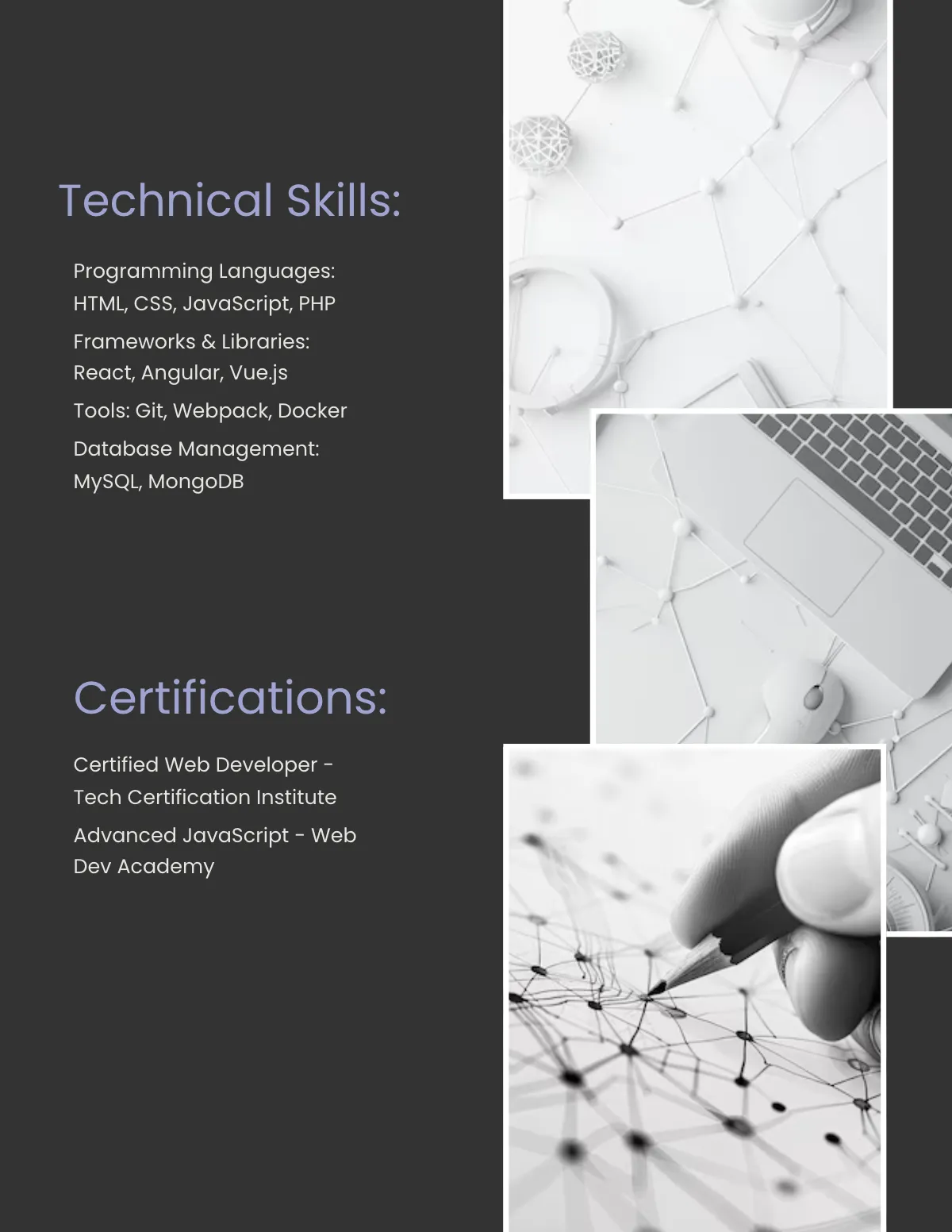 Free Web Developer Portfolio Template to Edit Online