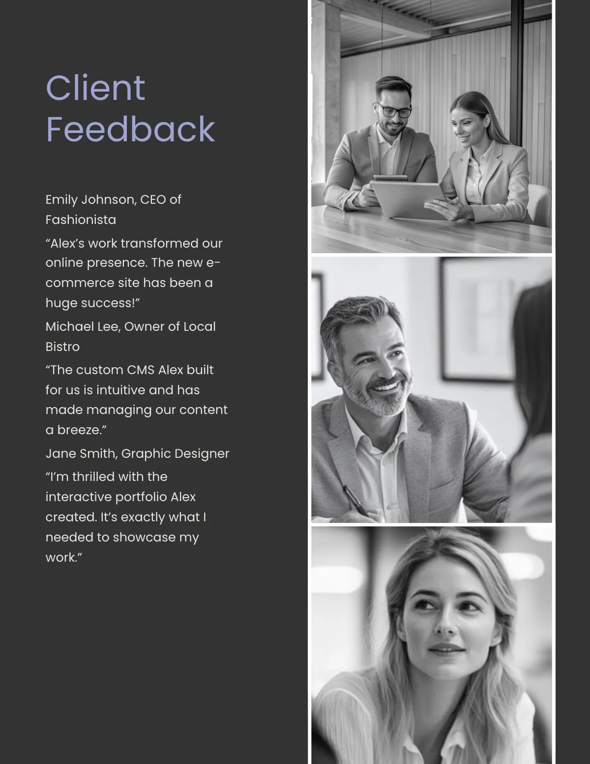 Free Web Developer Portfolio Template to Edit Online