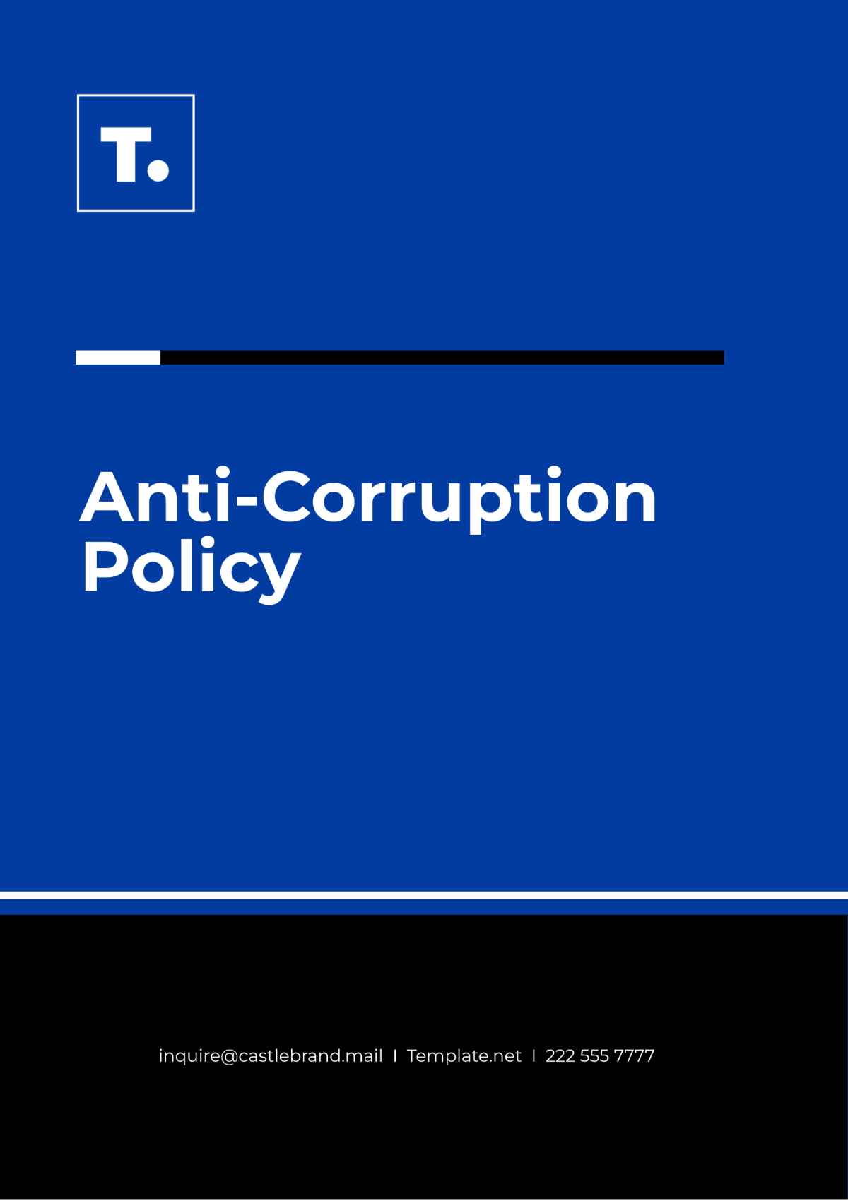 Anti-Corruption Policy Template - Edit Online & Download