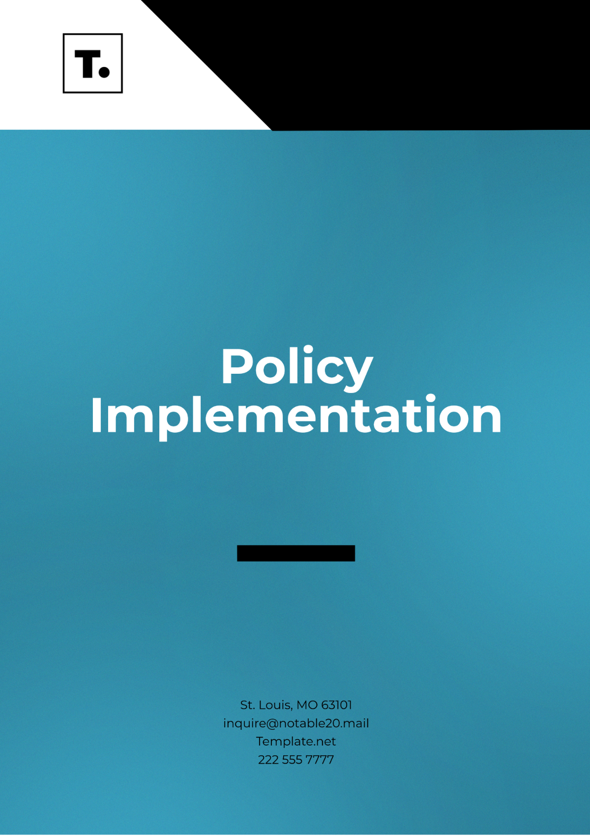 Policy Implementation Outline Template - Edit Online & Download