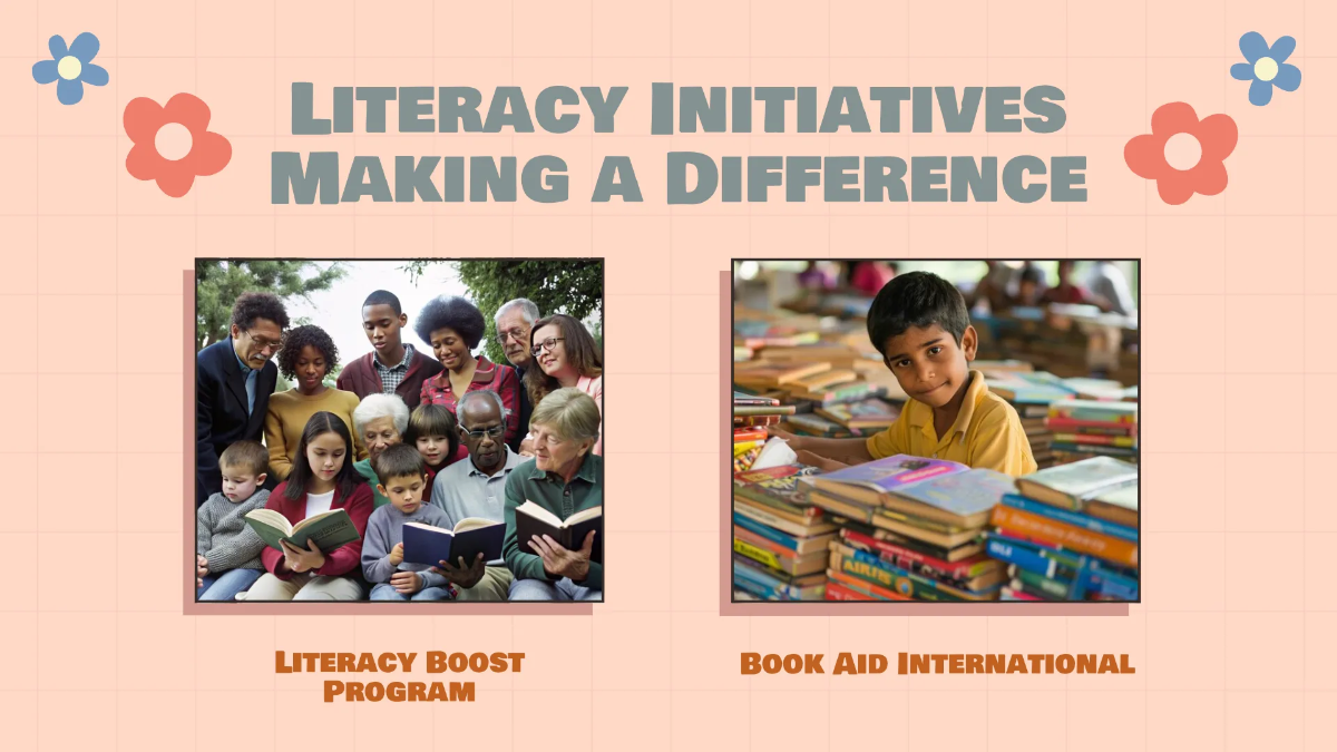 Free iInternational Literacy Day Presentation Template to Edit Online