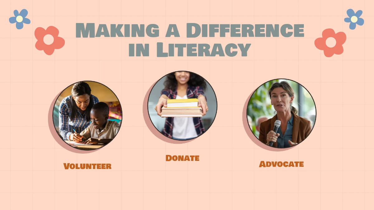 Free iInternational Literacy Day Presentation Template to Edit Online