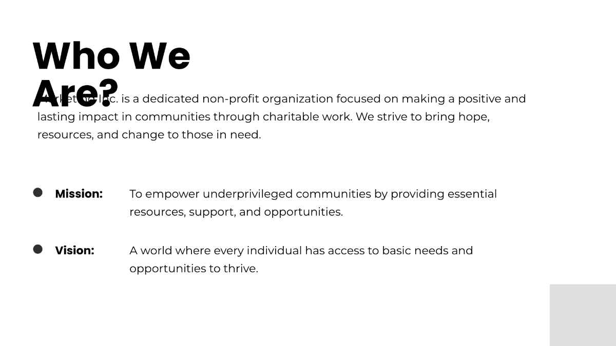 Free Non-Profit Presentation Template to Edit Online