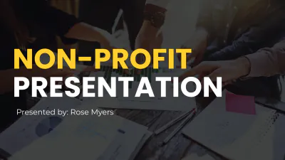 Free Non-Profit Presentation Template to Edit Online