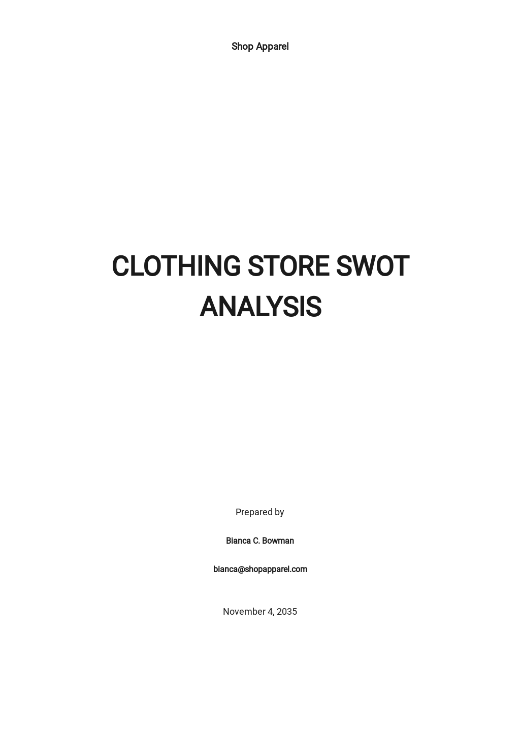 Clothing store swot analysis template.jpe