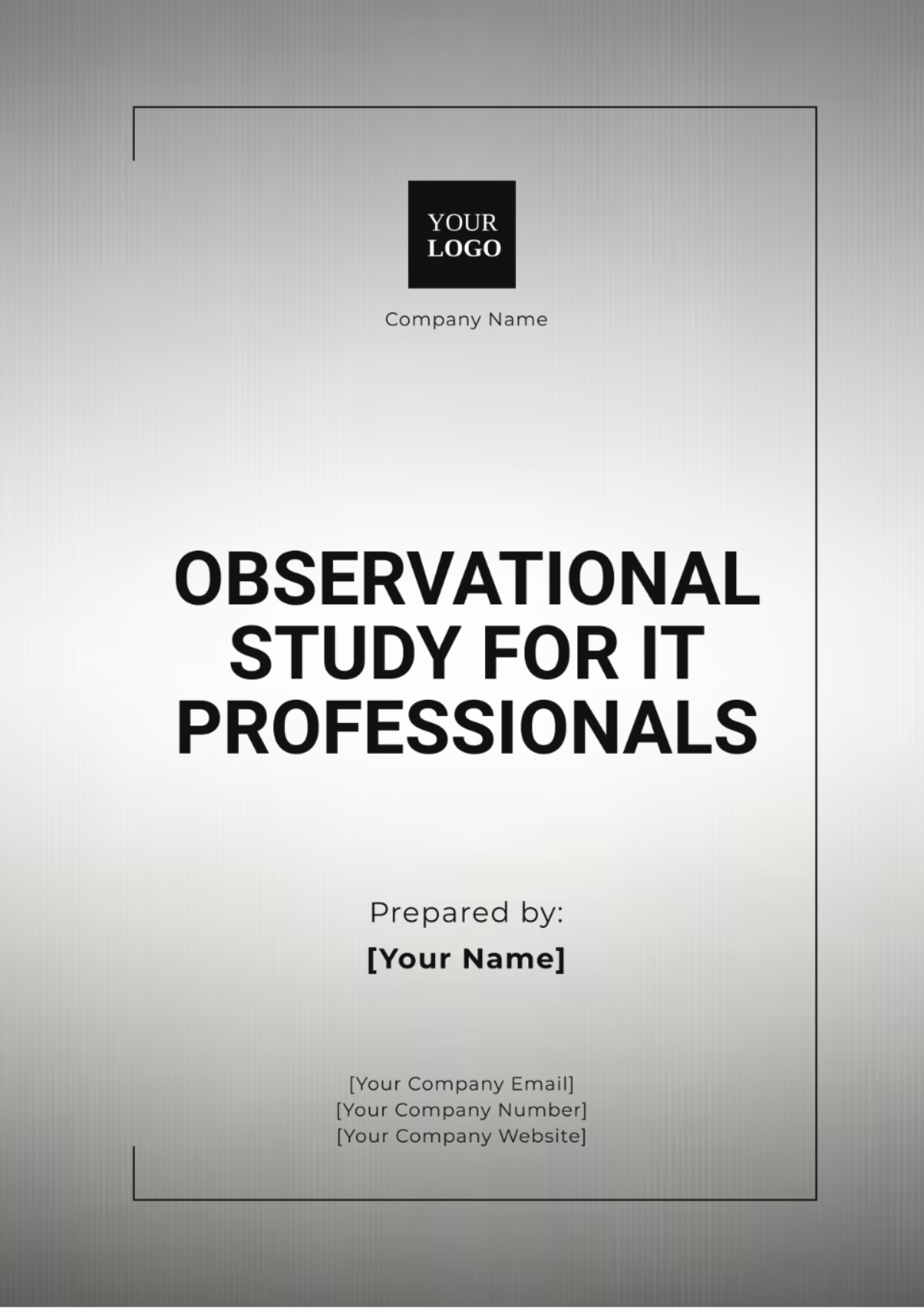 Observational Study for IT Professionals Template - Edit Online & Download