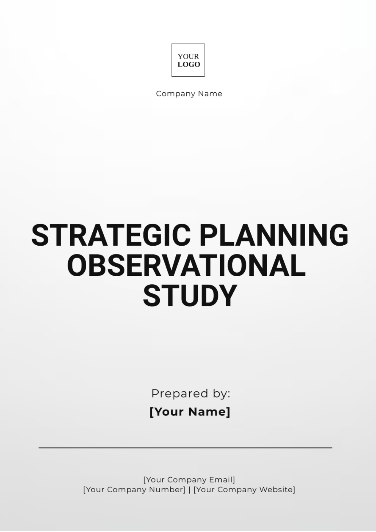 Strategic Planning Observational Study Template - Edit Online & Download