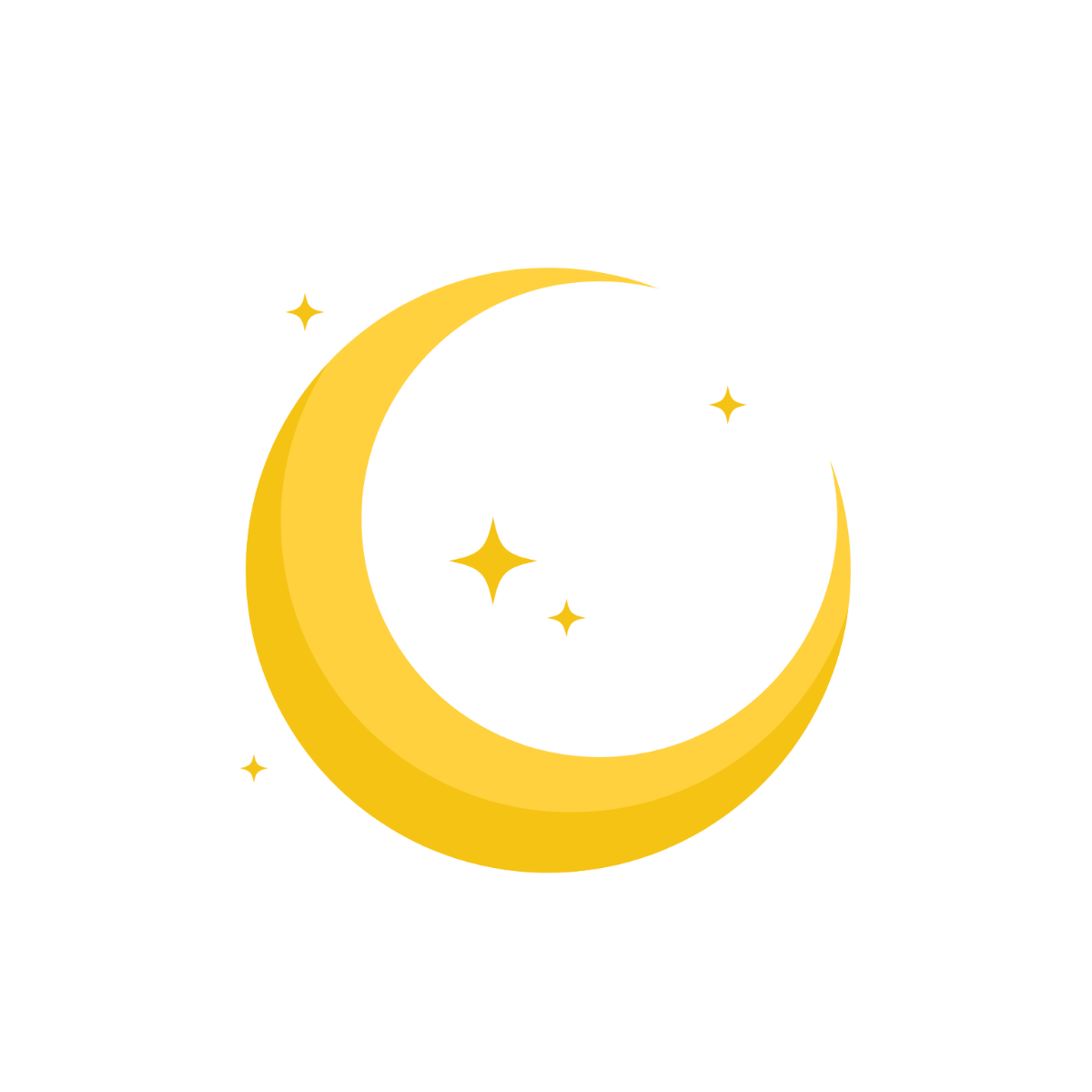 Simple Moon Clipart - Edit Online | Template.net