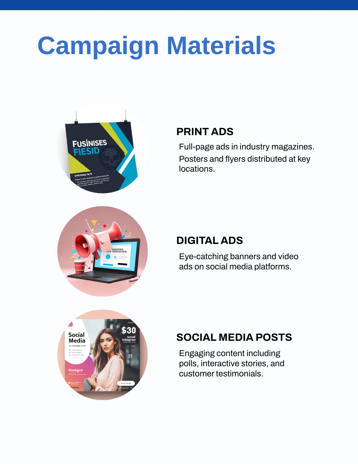 Free Campaign Portfolio Template to Edit Online