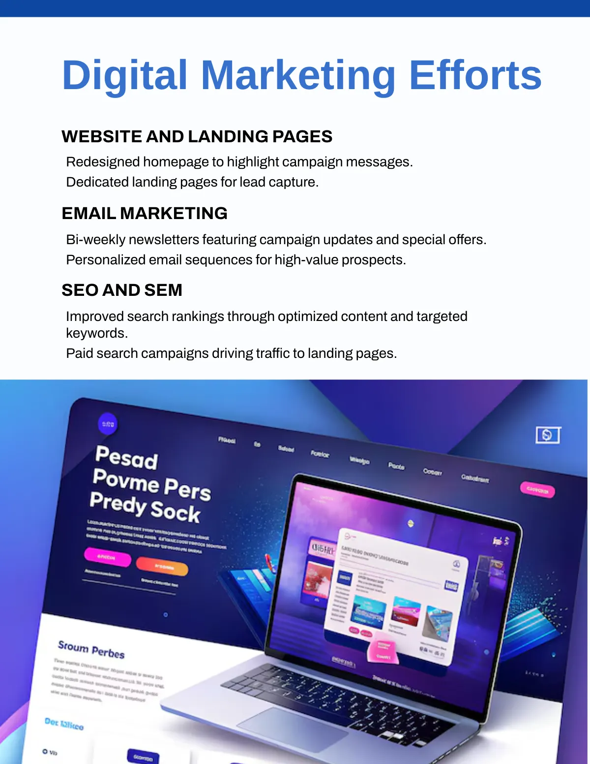 Free Campaign Portfolio Template to Edit Online