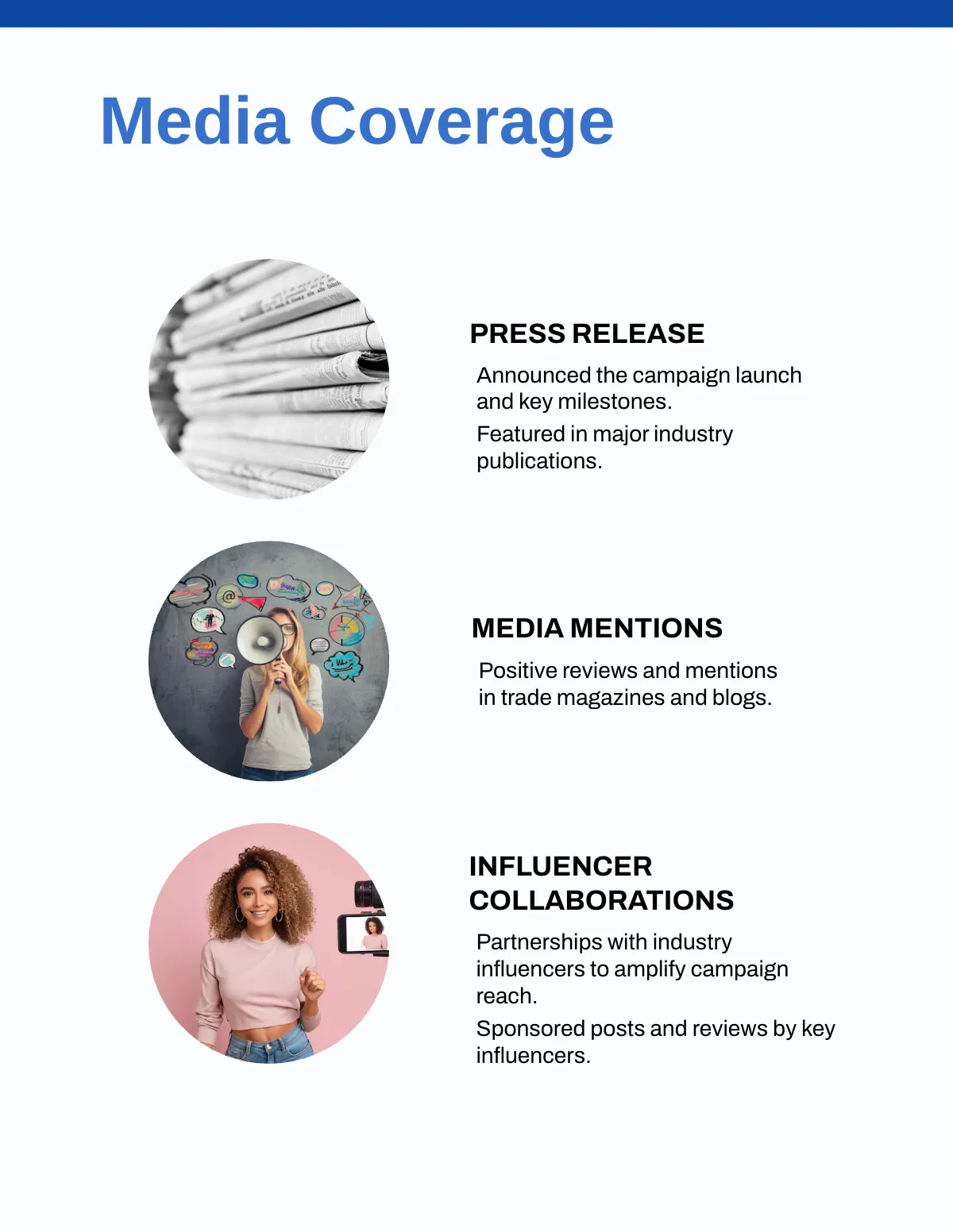 Free Campaign Portfolio Template to Edit Online