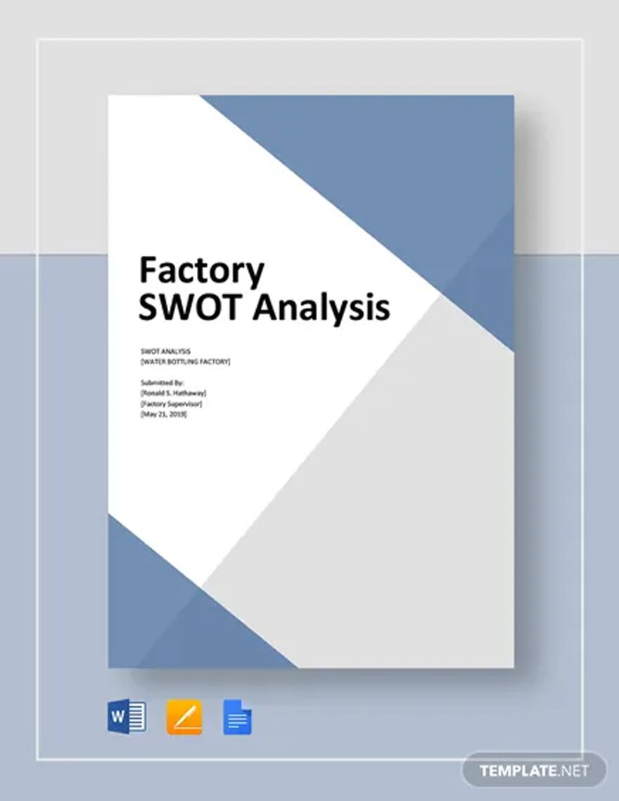 Factory Swot Analysis Template