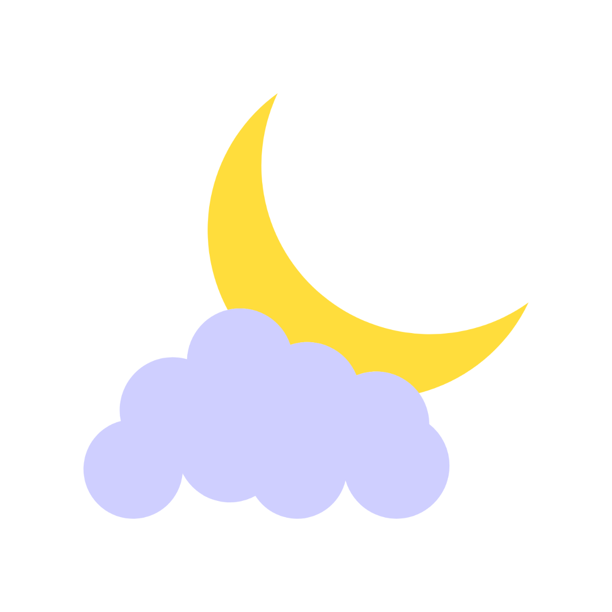 Night Sky Moon Clipart