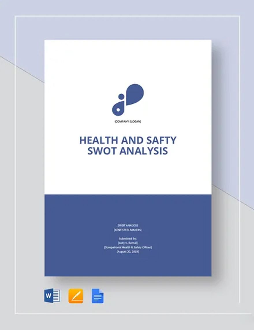 Health & Safety Swot Analysis Template