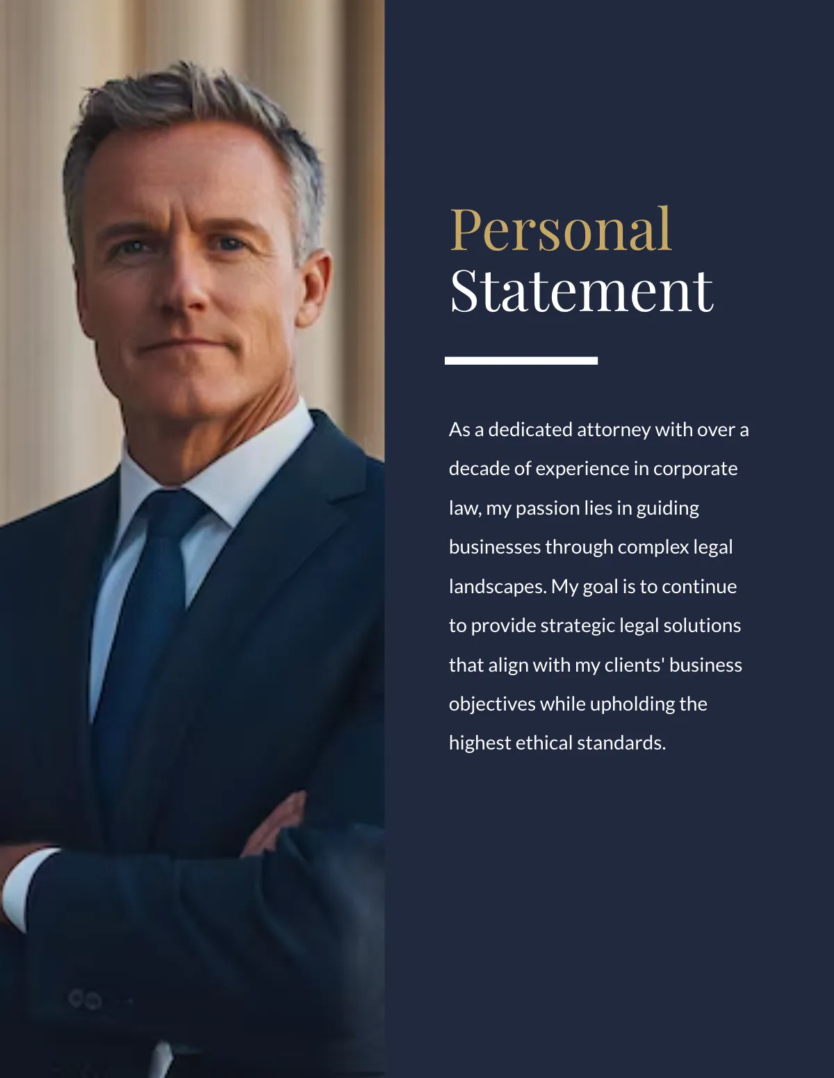 Free Legal Professional Portfolio Template to Edit Online