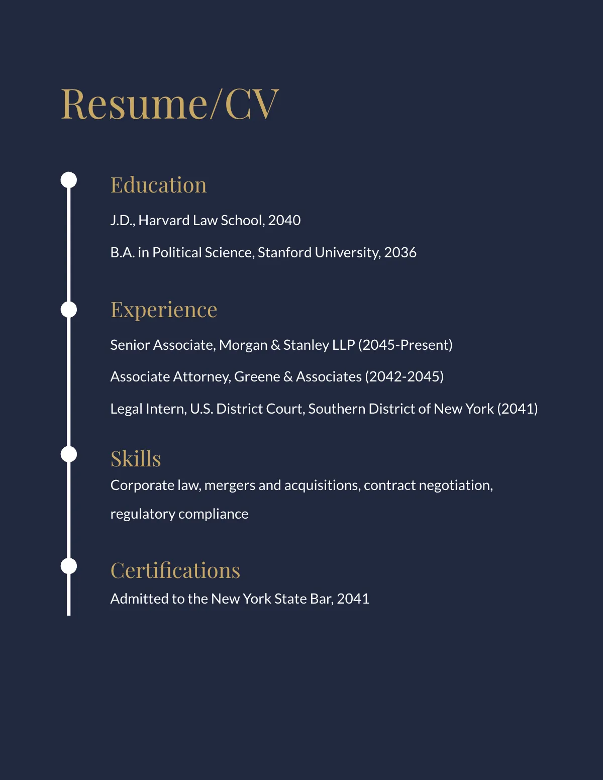 Free Legal Professional Portfolio Template to Edit Online