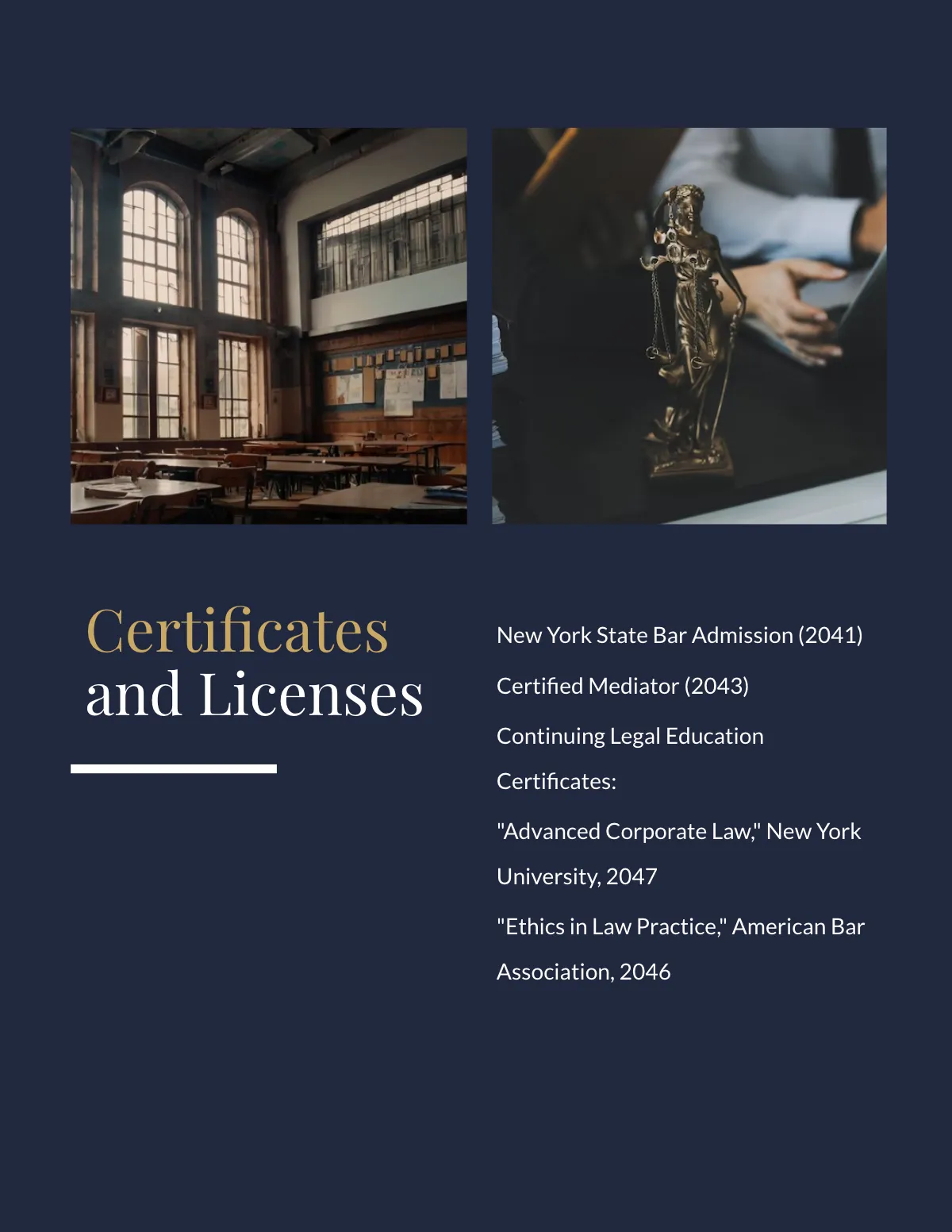 Free Legal Professional Portfolio Template to Edit Online