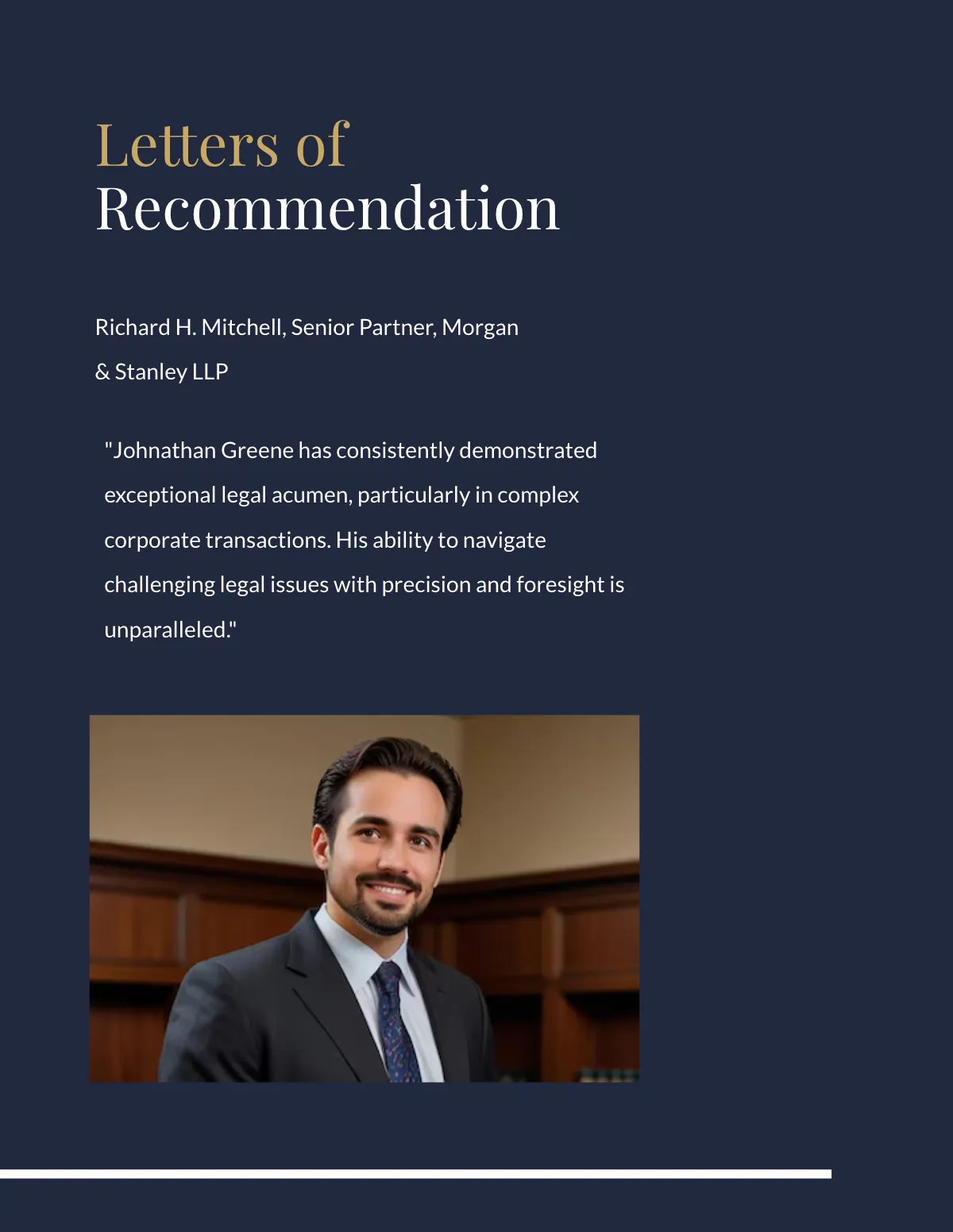 Free Legal Professional Portfolio Template to Edit Online