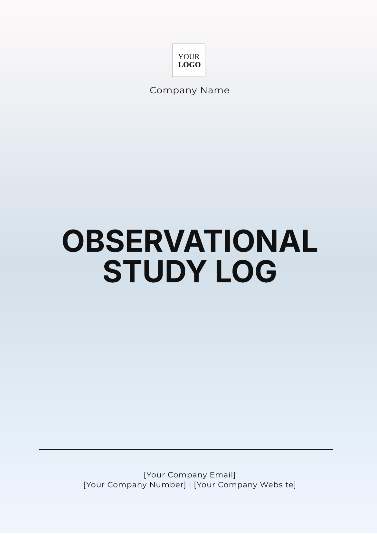 Observational Study Log Template - Edit Online & Download