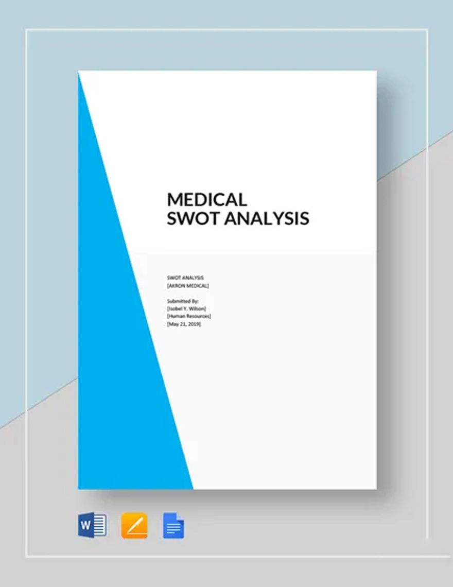Medical swot analysis template