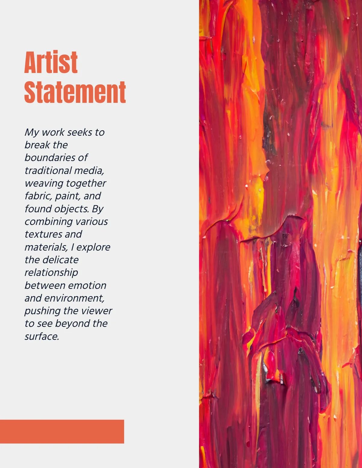 Free Mixed Media Portfolio Template to Edit Online