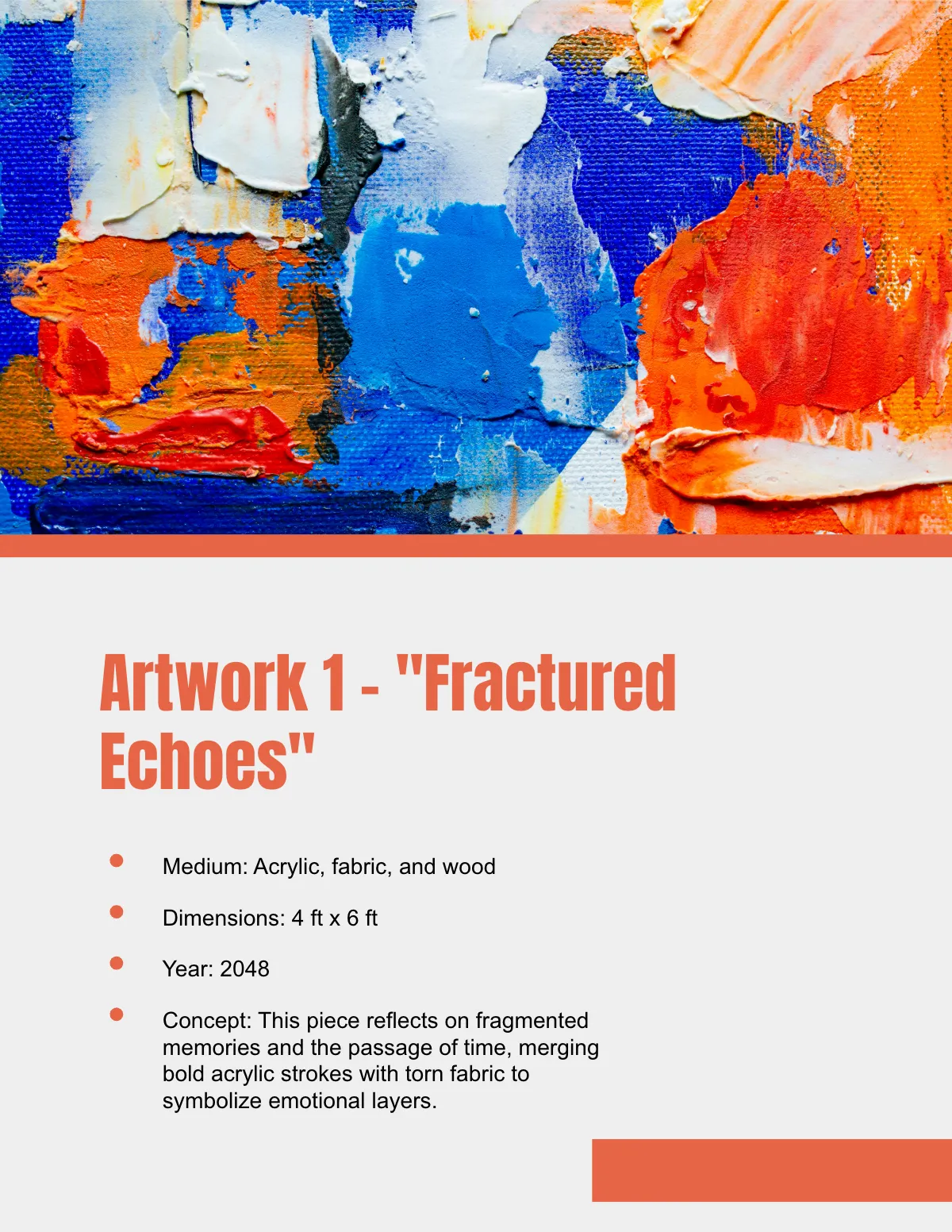 Free Mixed Media Portfolio Template to Edit Online