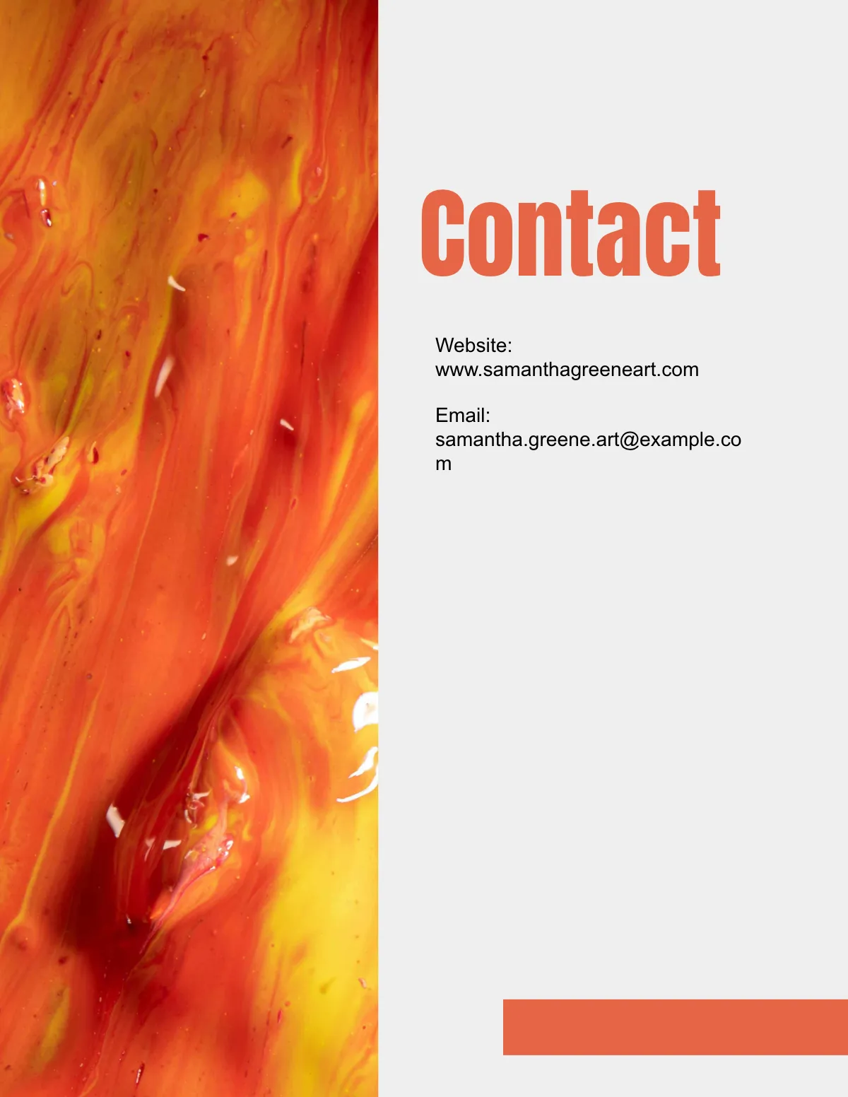 Free Mixed Media Portfolio Template to Edit Online