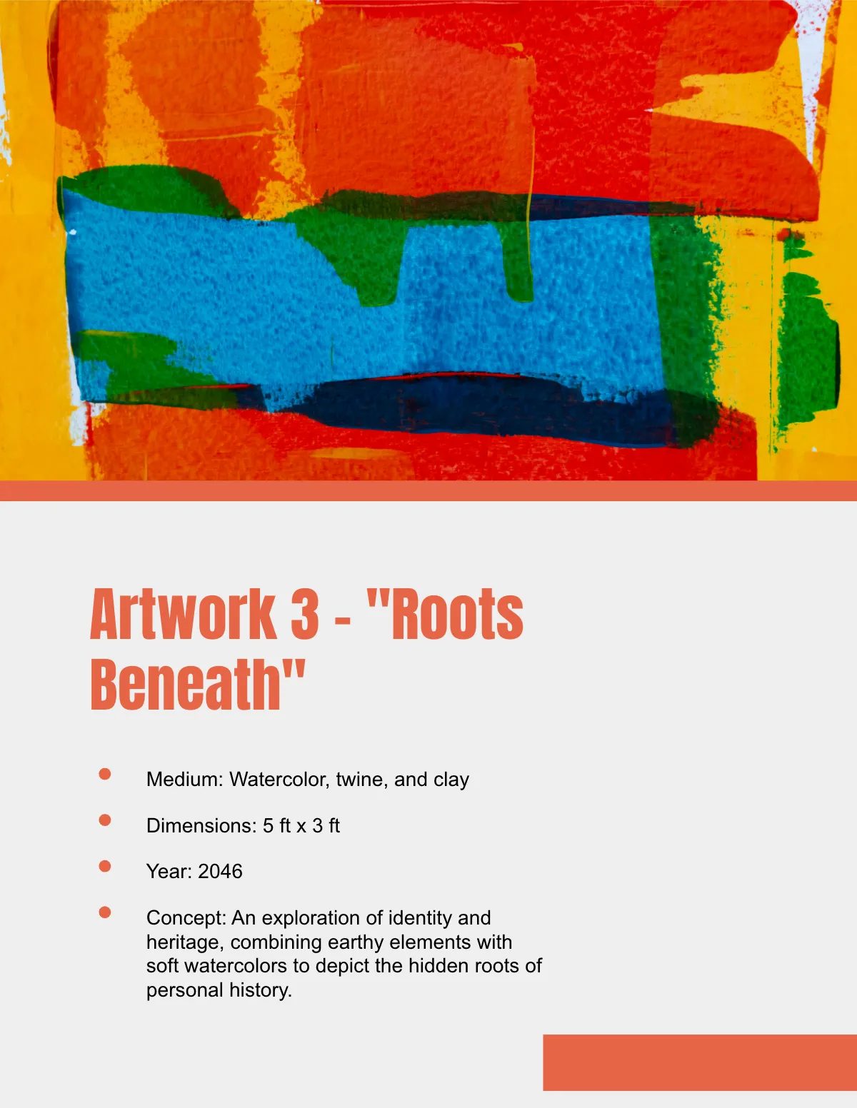 Free Mixed Media Portfolio Template to Edit Online