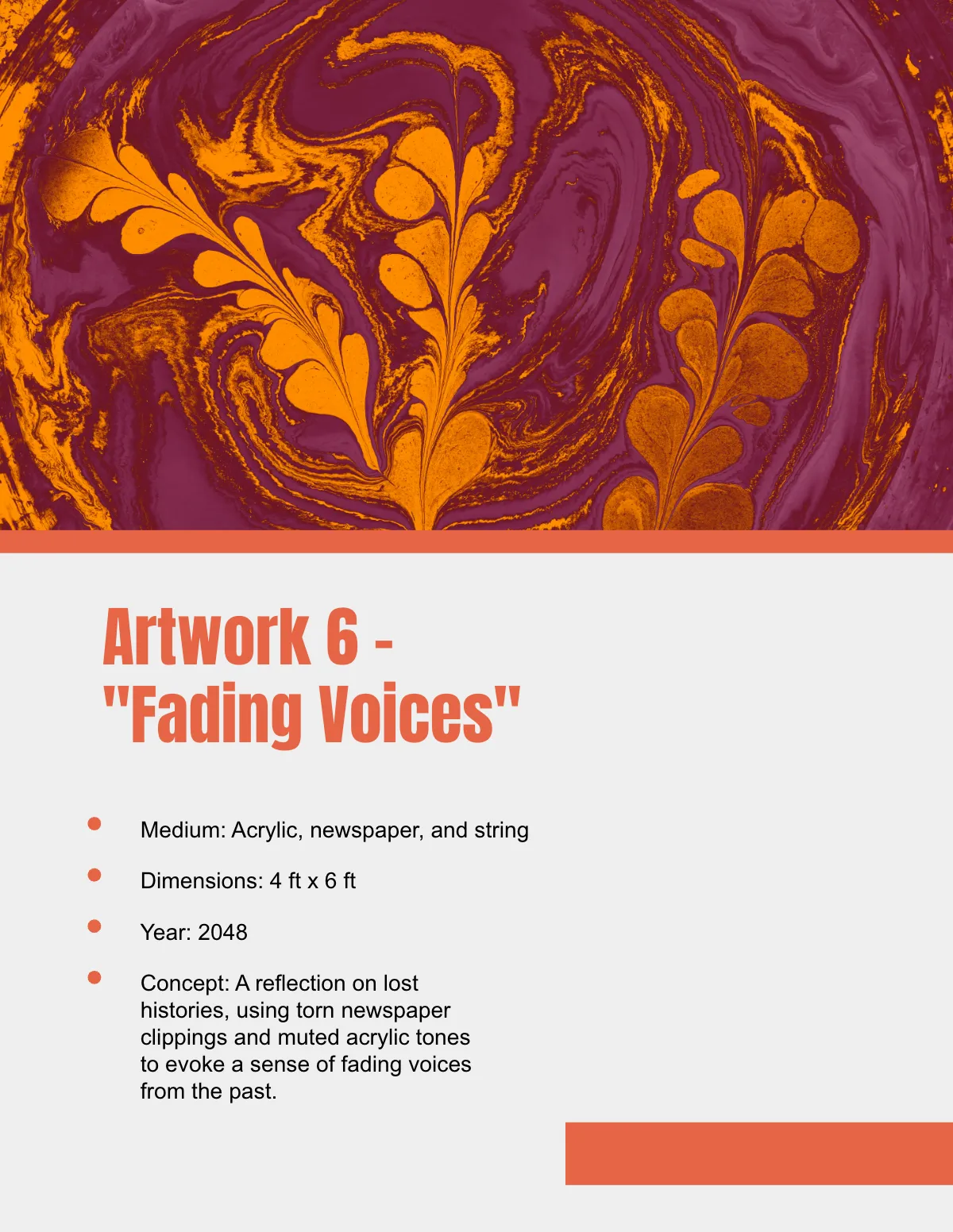 Free Mixed Media Portfolio Template to Edit Online