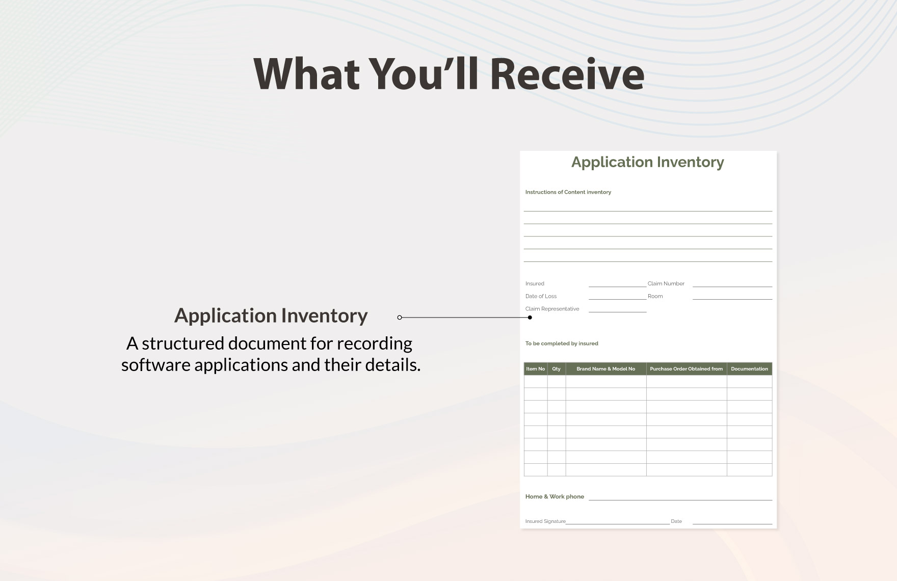 Application Inventory Template