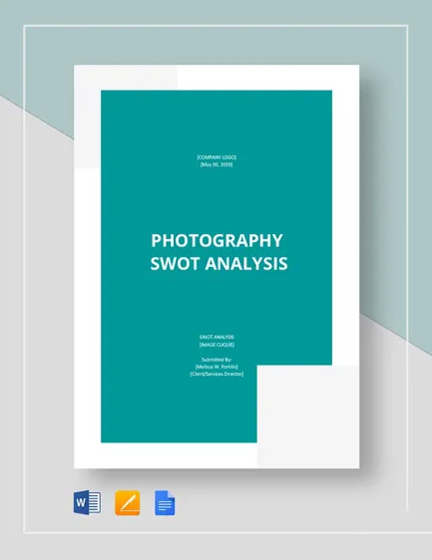 Photography SWOT Analysis Template