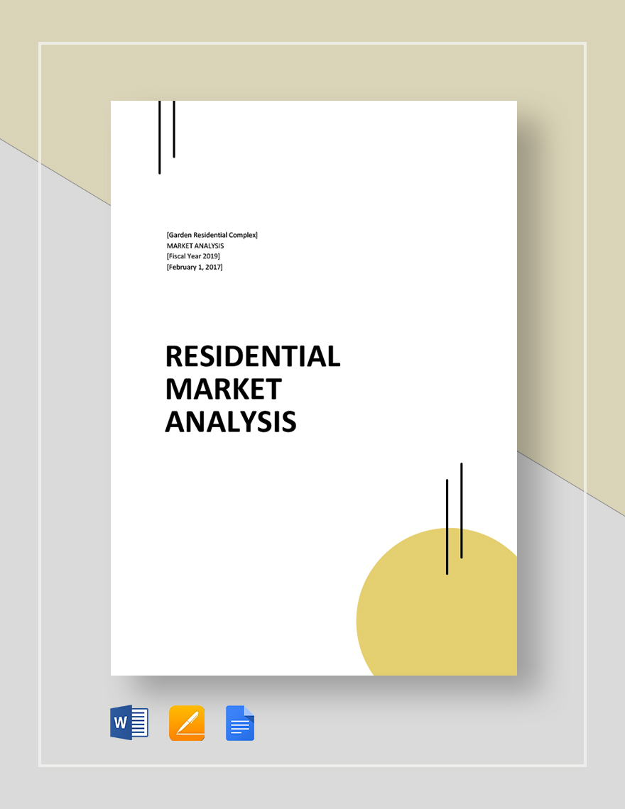 Residential Market Analysis Template - Google Docs, Word | Template.net