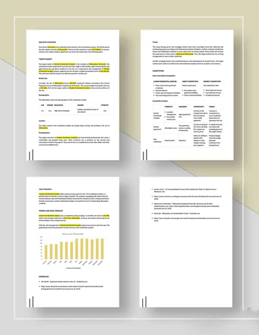 Residential Market Analysis Template