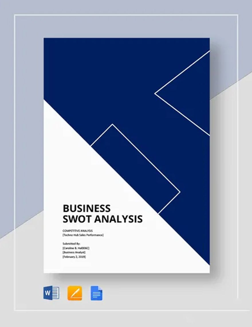 Sales competitive analysis template