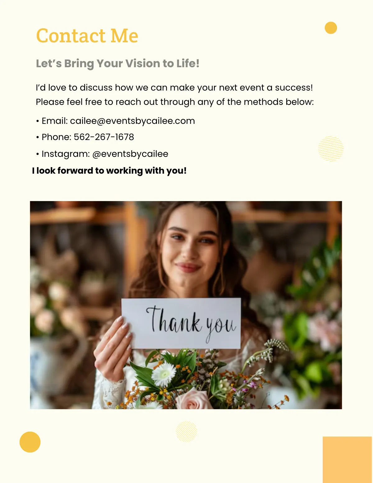Free Event Portfolio Template to Edit Online