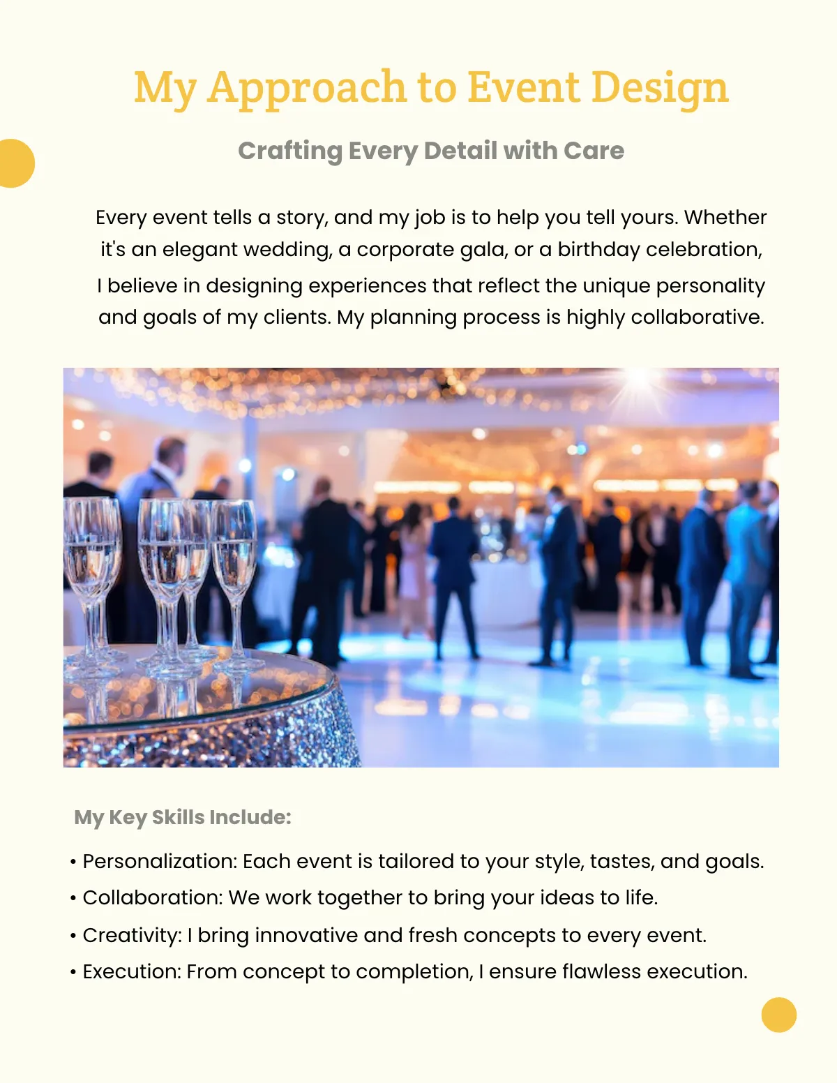 Free Event Portfolio Template to Edit Online
